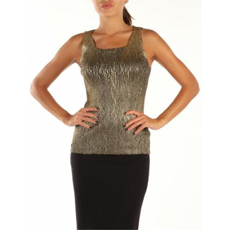 Manila Grace Sleeveless Tops Sort, Dame