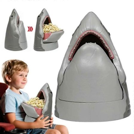 Jaws 50-vuotisjuhlan Popcorn-ämpäri Hain Pää Suljettu