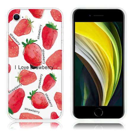 Deco iPhone SE 2020 skal - Jordgubbe