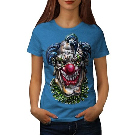 Evil Monster Clown Kvinnor Royal Bluet-shirt