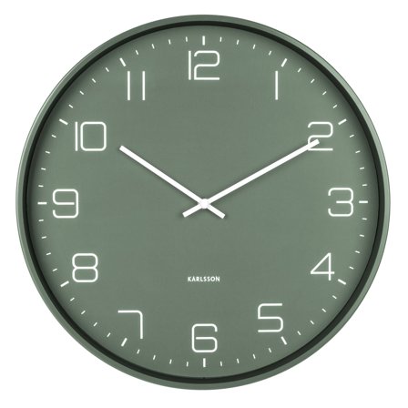 Karlsson Lofty vægur 40 cm, mat grøn | KitchenOne