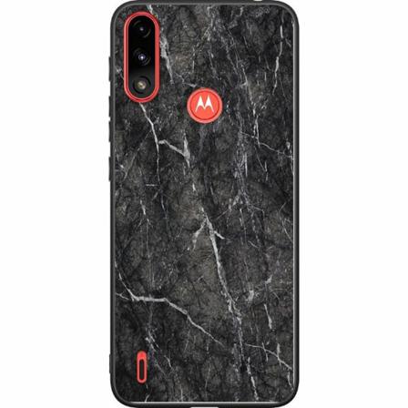 Motorola Moto E7i Power Svart Skal Marmor Svart