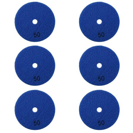 6 st 4 tum / 100 mm Korn 50 Diamant Torra Polerplattor Marmor Flexibel Hartsandpapper Skiva Keramik S