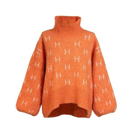 Hèst Orange Fam Short Sweater Orange, Dame, Størrelse: ONE Size
