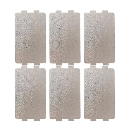 6 stk. Mikrobølgeovnspladeafdækninger Mikrobølgeovnsdele Ovn Bølgelederafdækning Mikrobølgeovn Crisp SheetC