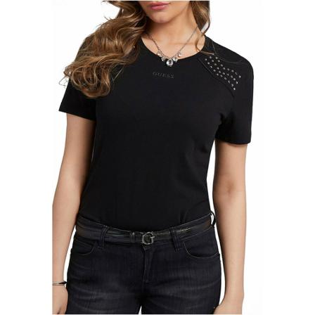 Guess T-Shirts svart, Dam, Dam, Storlek: M