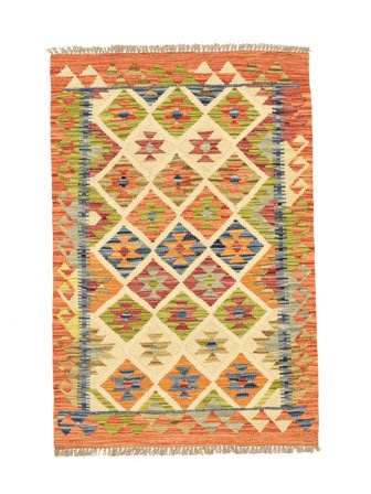 Tappeto Orientale Kilim Afghan Old Style 81X123 Arancione/Marrone (Lana, Afghanistan)
