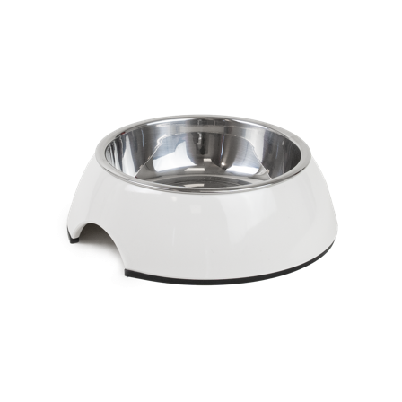 Selected by ZOO - Matbolle Solid White S 160 ml, 14x4,5 cm - Hund - Matplass & vannautomater for hund - Matskåler og vannskåler - ZOO.no