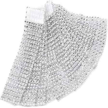 (50 st silver) Servettringar Bordsservetthållare Diamant Ring Windi