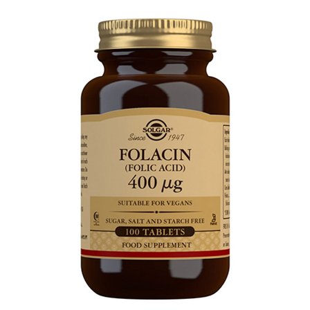 Solgar Folsyre 400 mcg (Folacin) 100 tabl., Helse & Madvarer, Vitaminer, Folsyre