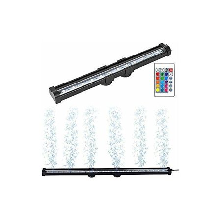 Akvarium LED-belysning - akvarieväxtlampa - RGB-dyklampa med 24-knapps fjärrkontroll - LED-belysning för växttillväxt