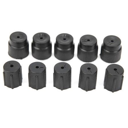 10 st System Laddningsport Lock R134a 13mm 16mm Luftkonditioneringsservice Laddningsport Lock Biltillbehör