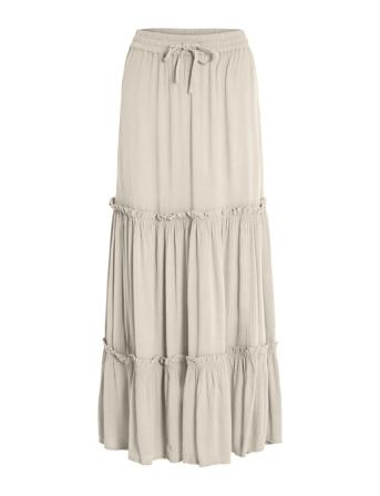 Vimesa Hw Long Skirt/Su/Ft/Ka Beige Vila