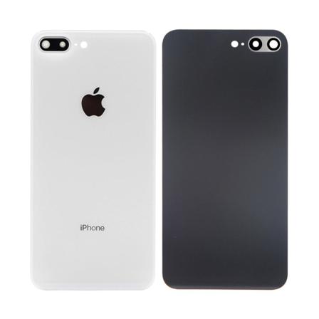 Iphone 8 Plus Baksida/bakglas Med Kameralins - Vit Vit