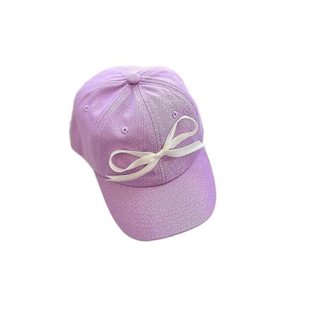 Åndbar Baseball Kasket Solhatte Komfortabel Baseball Kasket Casual Baseball Hovedbeklædning Solid Solbeskyttelse Hat til Børn Lilla