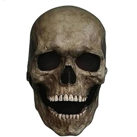 3D Halloween Dödskalle Mask Mask Hätta Mun Rörlig Dödskalle Full Dödskalle Mask