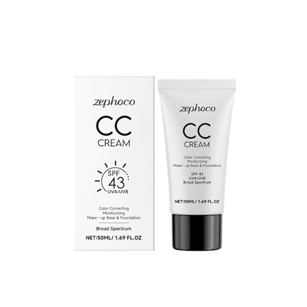 CC Cream SPF43 for modne kvinner: Fargekorrigerende, fuktighetsgivende og fullt dekkende. Passer for alle hudtyper.