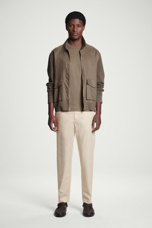 COS Homme Pantalon Fuselé En Sergé in Beige