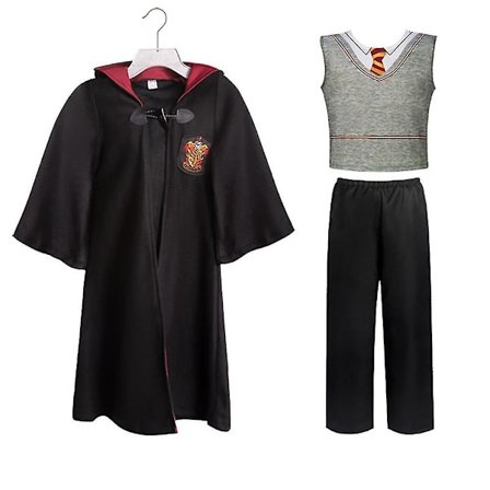 3-14 år Børn Teenagere Drenge Piger Harry Potter Hermione Granger Gryffindor Cosplay Uniform Kostumer Outfit Sæt Gaver 3-4 År