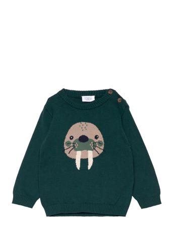 Pilou - Pullover Villapaita Vihreä Hust & Claire