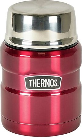 THERMOS MATTERMOS STAINLESS KING 470 ML MØRK RØD
