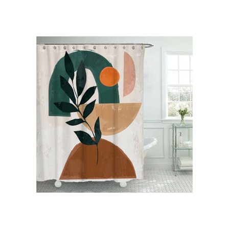 Japanilainen pohjoismainen kevyt ylellinen yksinkertainen abstrakti raikas taide suihkuverho kylpyhuoneen puhdistus säilytys koristelu ripustusverho 