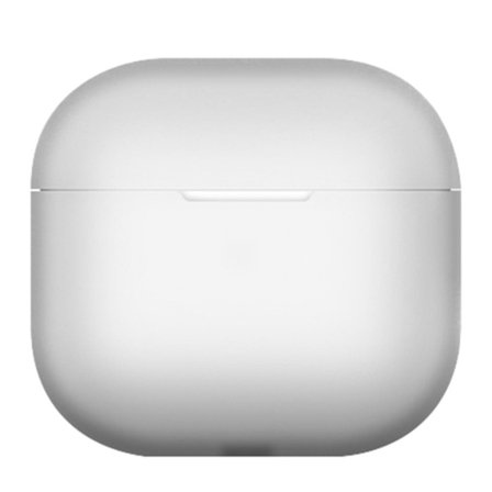 AirPods 4 Silikonfodral Bluetooth hörlurar Anti-rep Skyddshölje - Transparent Vit