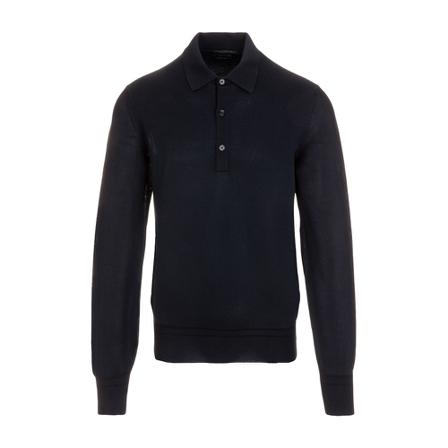 Tom Ford Round-neck Strik Blå, Herre Strik