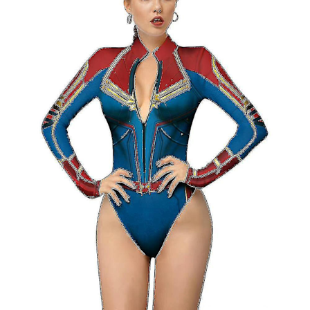 Spiderman Skelett Leotard Bodysuit för Kvinnor - Halloween Festdräkt S style1