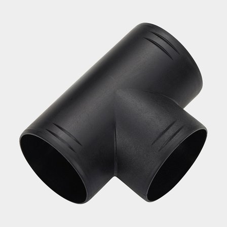 T-rør til varmluftsslange Webasto, Ø60 / 60 / 60 mm, plast, sort