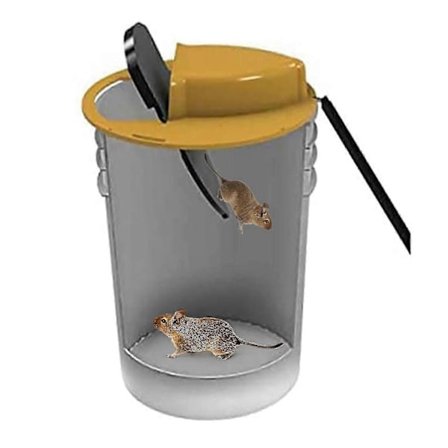 Laadukas hiirenloukku vesiliukumäkiämpärin kansi hiiri hiirenloukku Flip N vesiliukumäkiämpärin pyydystin irrotettava