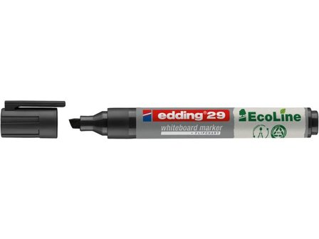 edding Whiteboardpenna 29 Ecoline snedskuren spets 1–5mm svart - Lyreco - Kontorsmaterial - Pennor - Whiteboardpennor - Skuren spets