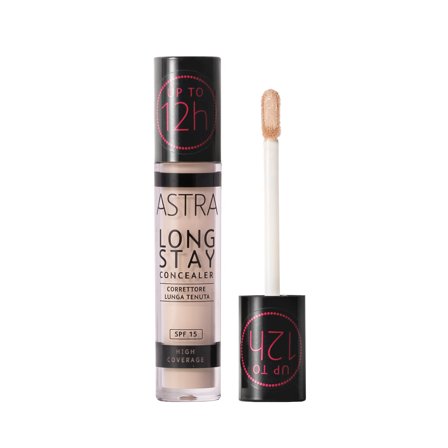 ASTRA MAKEUP LONG STAY CONCEALER Correttore lunga tenuta 001W - BUTTER 4,5ml - Correttore