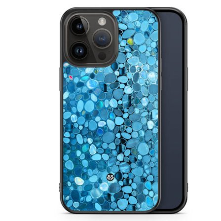 Bjornberry Skal iPhone 14 Pro Max - Stained Glass Blå