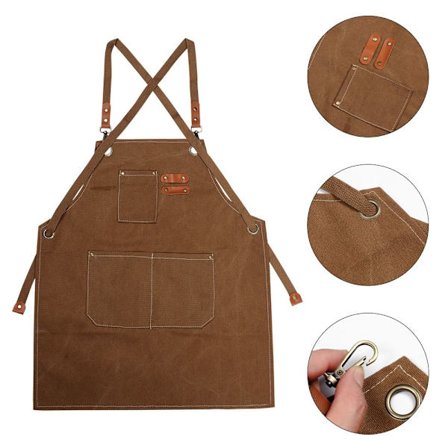 1 stk Canvas Denim Forkle Barista Forkle Vanndråpebestandig