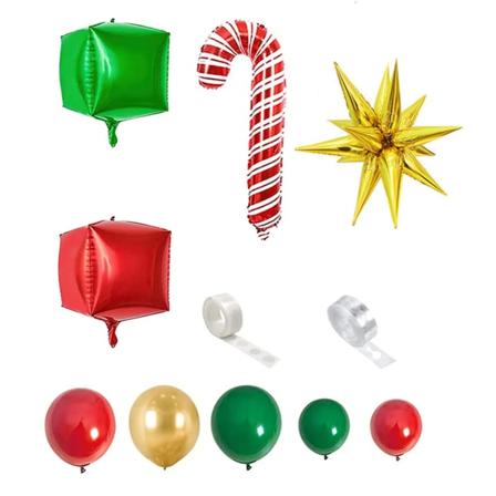 Julballonger Garland Set med stjärnor Ballonger Multi-purpose hemdekorativa verktyg för inomhus One Set