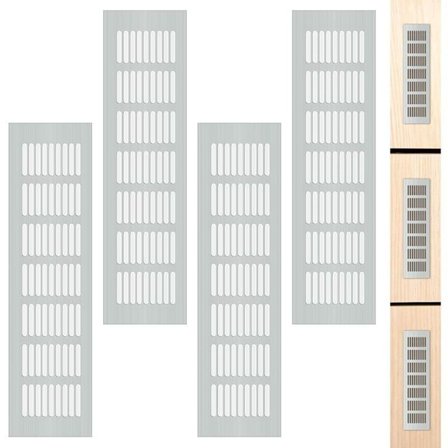4-delt ventilasjonsgitter, rektangulært ventilasjonsgitter for skapdører