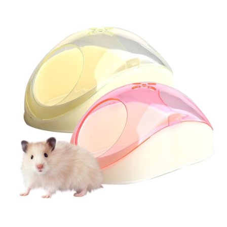 IC Plasthamsterbadkar til kæledyr Dyrebadhus Hamstertoilet Sandsbad kæledyrsandbassin (tilfældig farve)