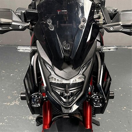 Motorcykel Vindskærm Luftstrømsdeflektor + Telefon Navigationsbeslag til Honda Cb750 Hornet 2023-2024