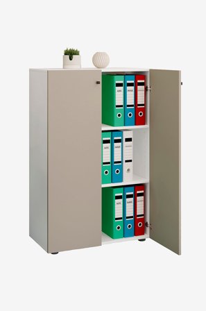 VCM - Kontorskap Lona Xl med hengslede dører - Flerfarget - Hyller & oppbevaring - Fra Homeroom