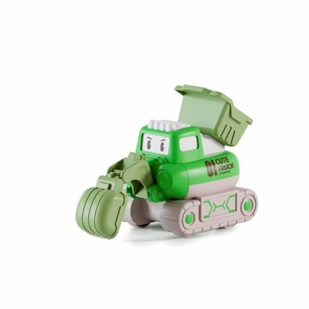 Trykk-leketøybil, ABS-leketøy, gul veivals