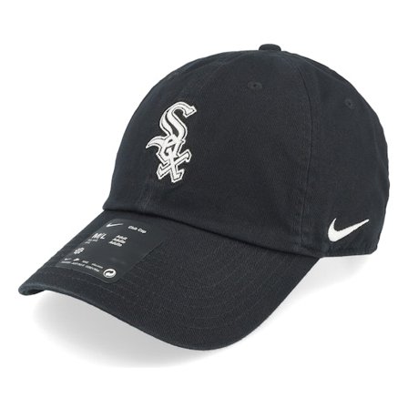 Nike MLB - MLB Zwart unconstructed Cap - Chicago White Sox Club Unstructured Black Dad Cap @ Hatstore
