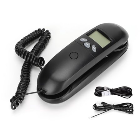 Seinään kiinnitettävä lankapuhelin, pöytäpuhelin, selkeä näyttö, helppokäyttöinen lankapuhelin kotiin tai hotelliin