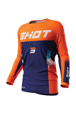 Bluză Motocross Shot Tracer portocaliu neon 3XL