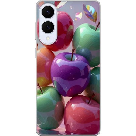 Kompatibelt Mobildeksel til Samsung Samsung Galaxy S25 Edge Blanke fargeegg i pastellfarger med en leken følelse