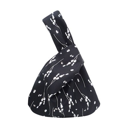 Knot Wrist Bag Handle Bag SVART