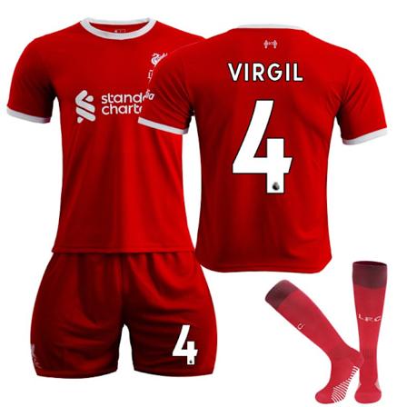23-24 Liverpool Hjemmebarnedrakt nr. 4 VIRGIL K 10-11 years