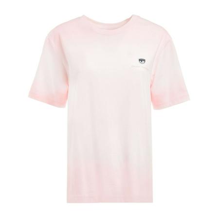 Chiara Ferragni Collection, T-Shirt 610 Logo Classic Fade Jersey 175 CO Roze, Dames, Maat:L