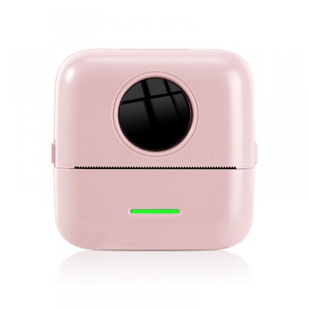 Bärbar Mini Pocket-skrivare Trådlös BT Termisk Skrivare Fotoanteckningar Fel Memo Termisk Skrivare Enkel (Rosa)