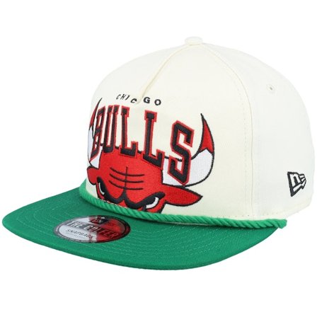 New Era - NBA Vit snapback Keps - Hatstore Exclusive x Chicago Bulls NBA Golfer White/Green Snapback @ Hatstore